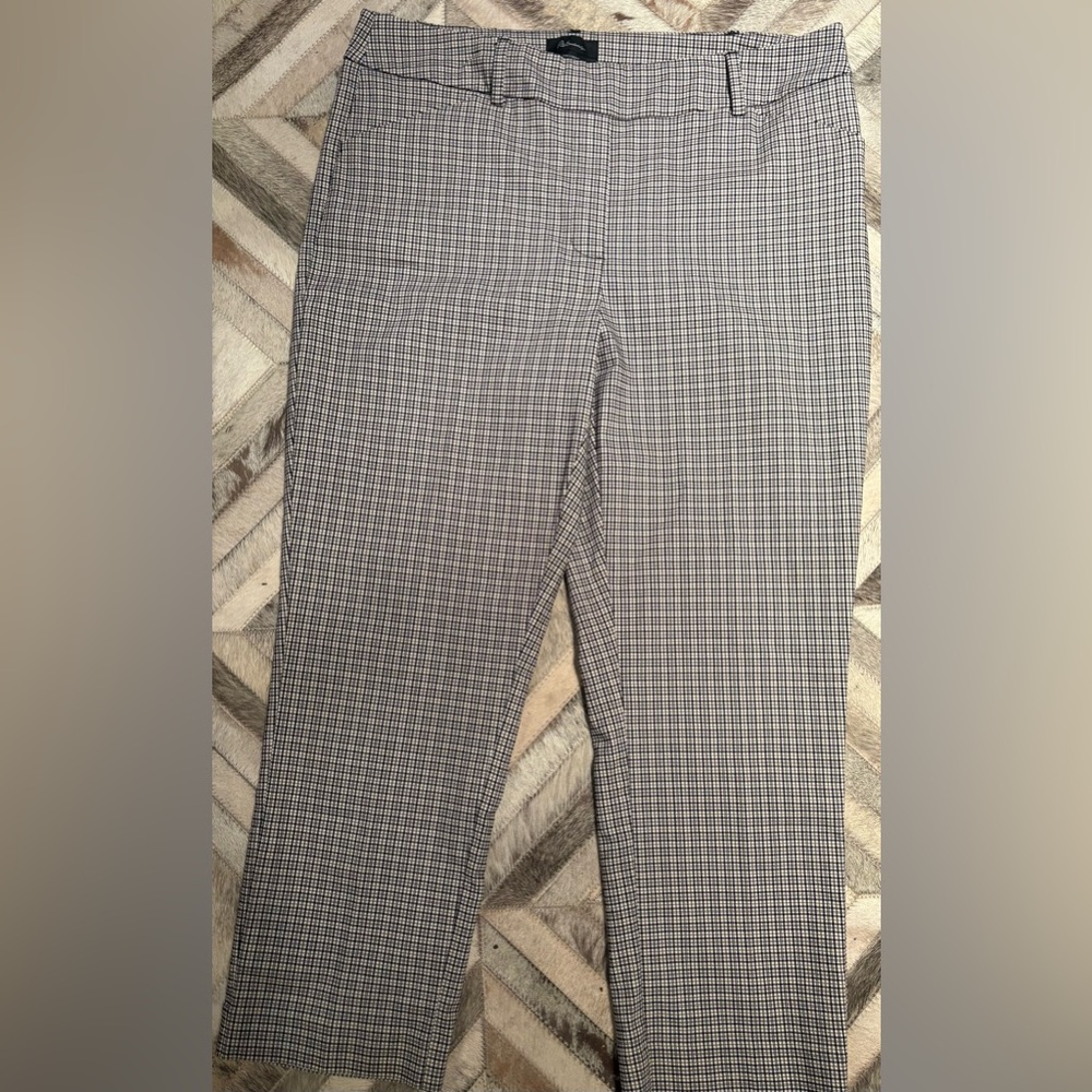 Reitmans Black and White Dress Pants with Classic Check Pattern